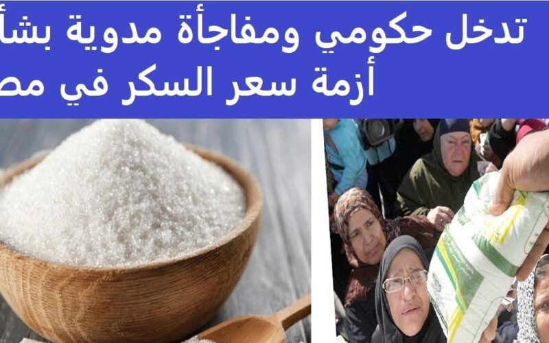 “وصل كام؟” سعر كيلو السكر اليوم الاثنين 25 ديسمبر 2023 في مصر للمستهلك بالاسواق والمنافذ